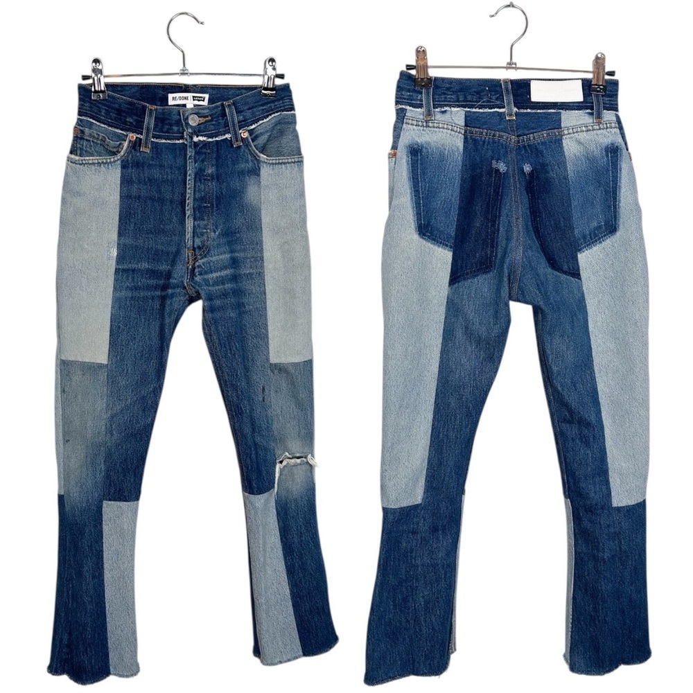 Levi's x Redone Patchwork Mismatch Retro Jeans